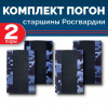 Комплект фальш-погон Росгвардии "Синяя точка" СТАРШИНА (2 пары)