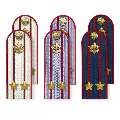 Комплект погон ФСИН 3 пары (синие+серые+белые) ПОДПОЛКОВНИК с петлицей пластиковых