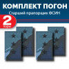 Комплект фальш-погон камуфлированных "Кукла" Старший прапорщик (2 пары)